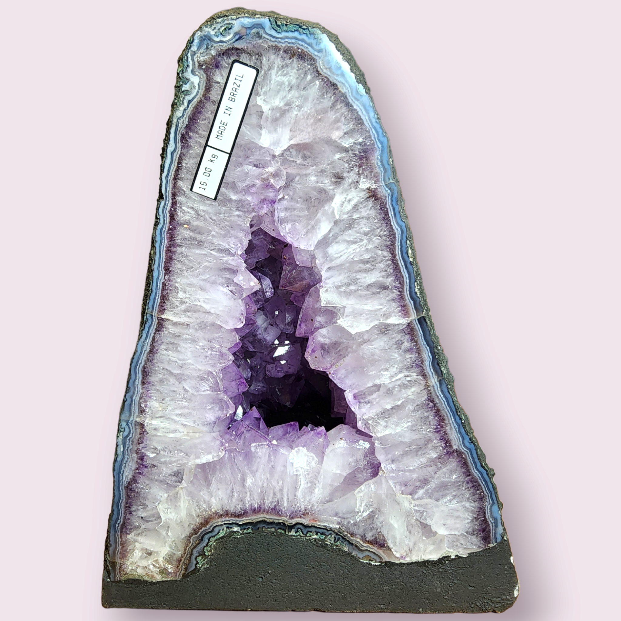 Amethyst Cathedral | Brazilian Amethyst Geode | 13.15in