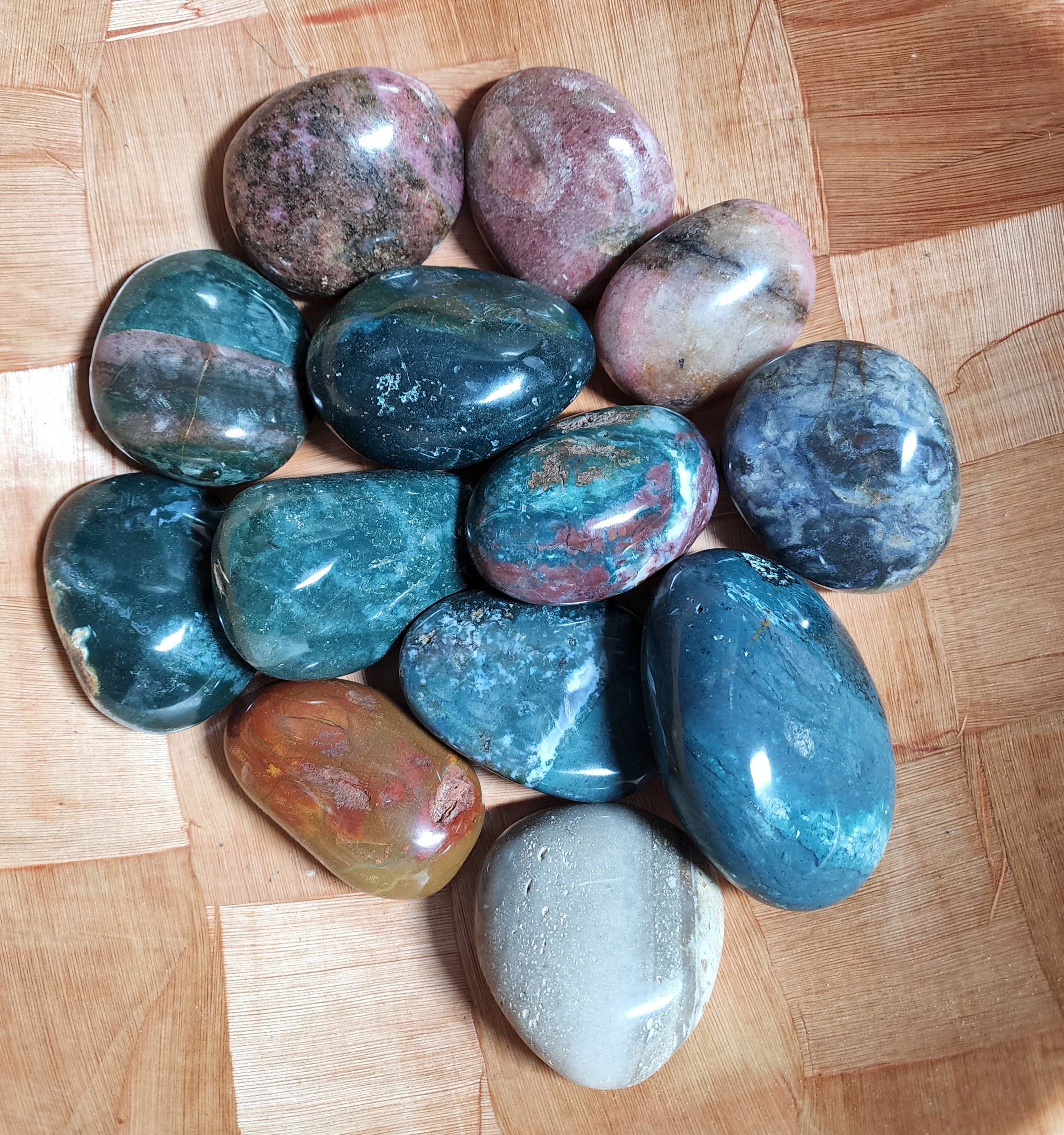 Ocean Jasper Palm Stone | Pocket Rock