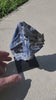 Load and play video in Gallery viewer, Blue Kyanite on Metal Stand | Quartz Matrix