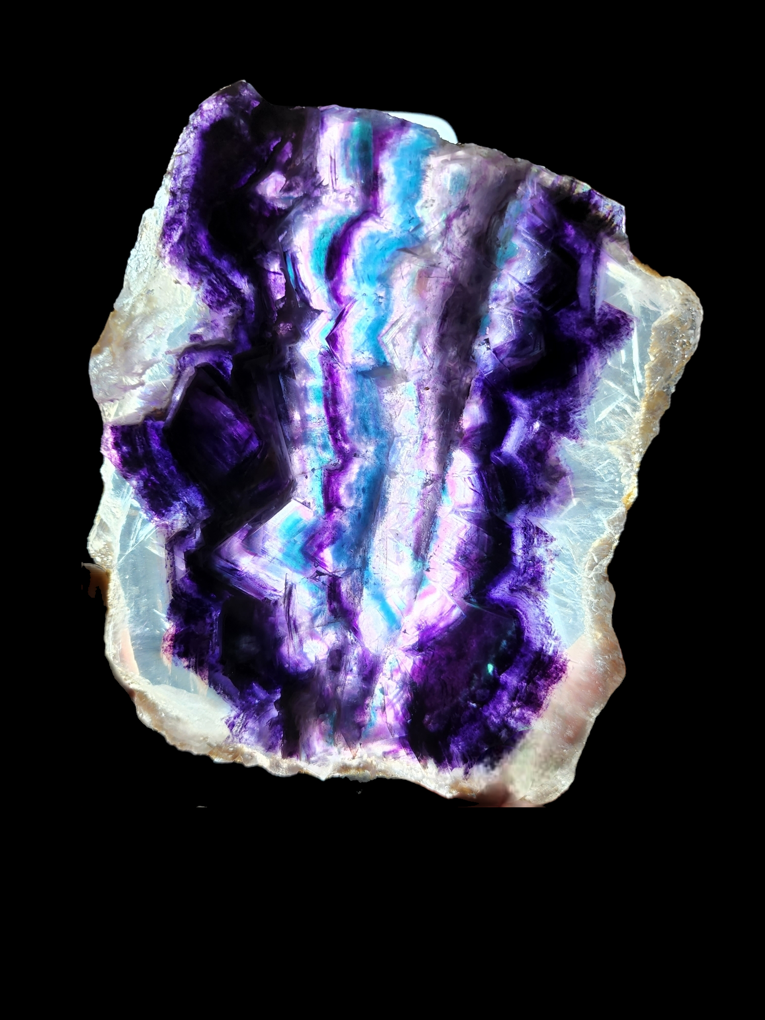 Rainbow Fluorite Slab