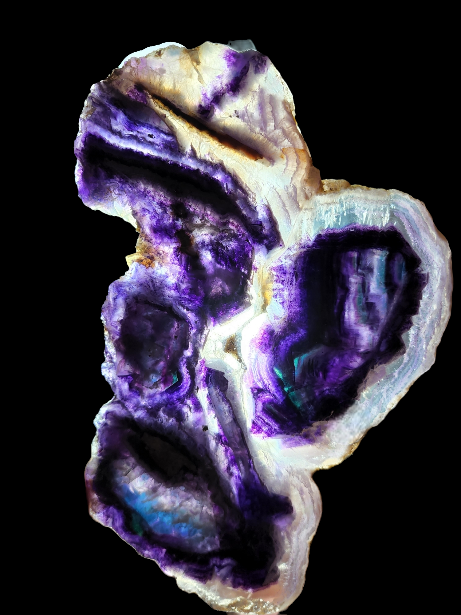 Rainbow Fluorite Slab