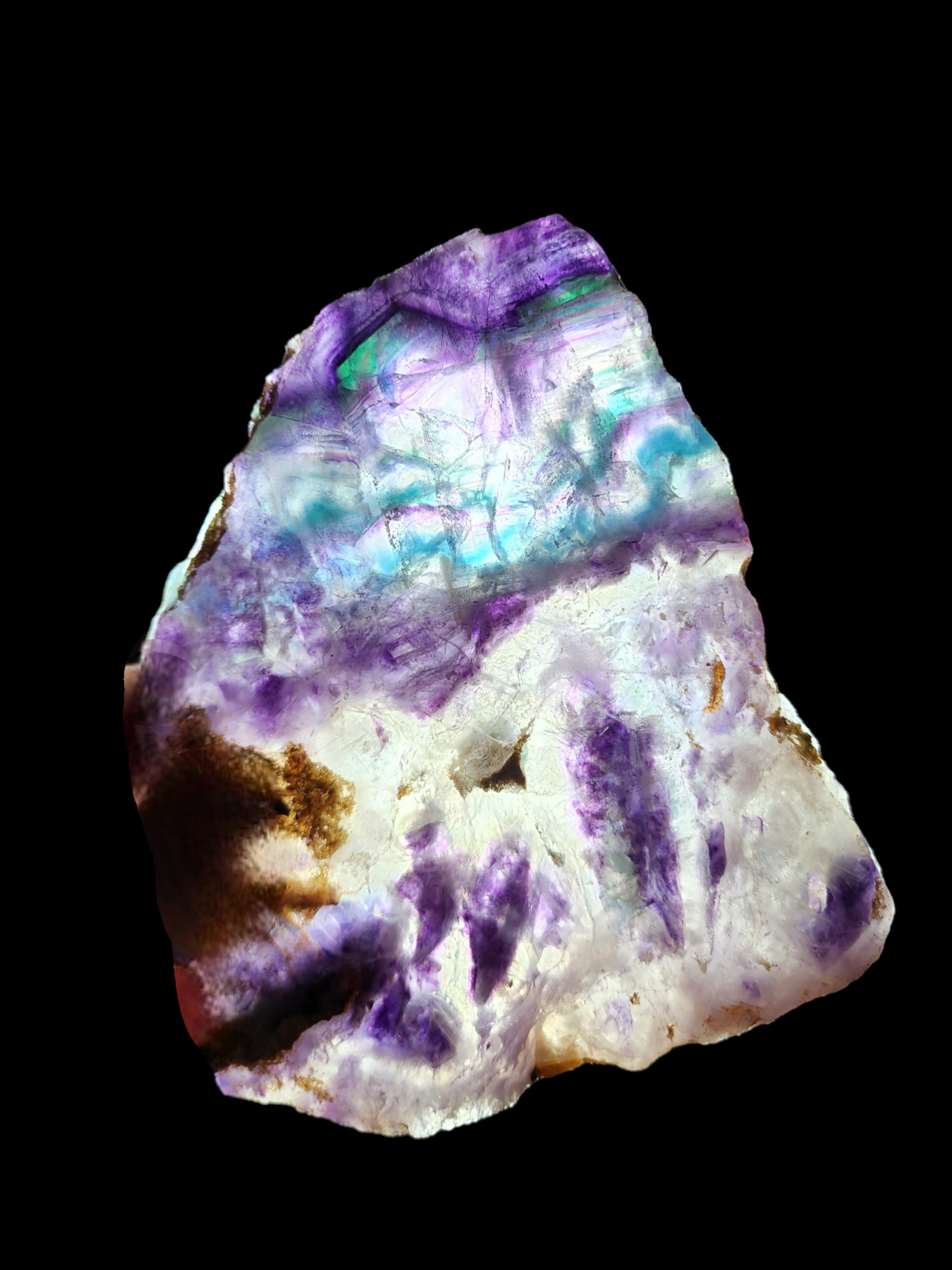 Rainbow Fluorite Slab