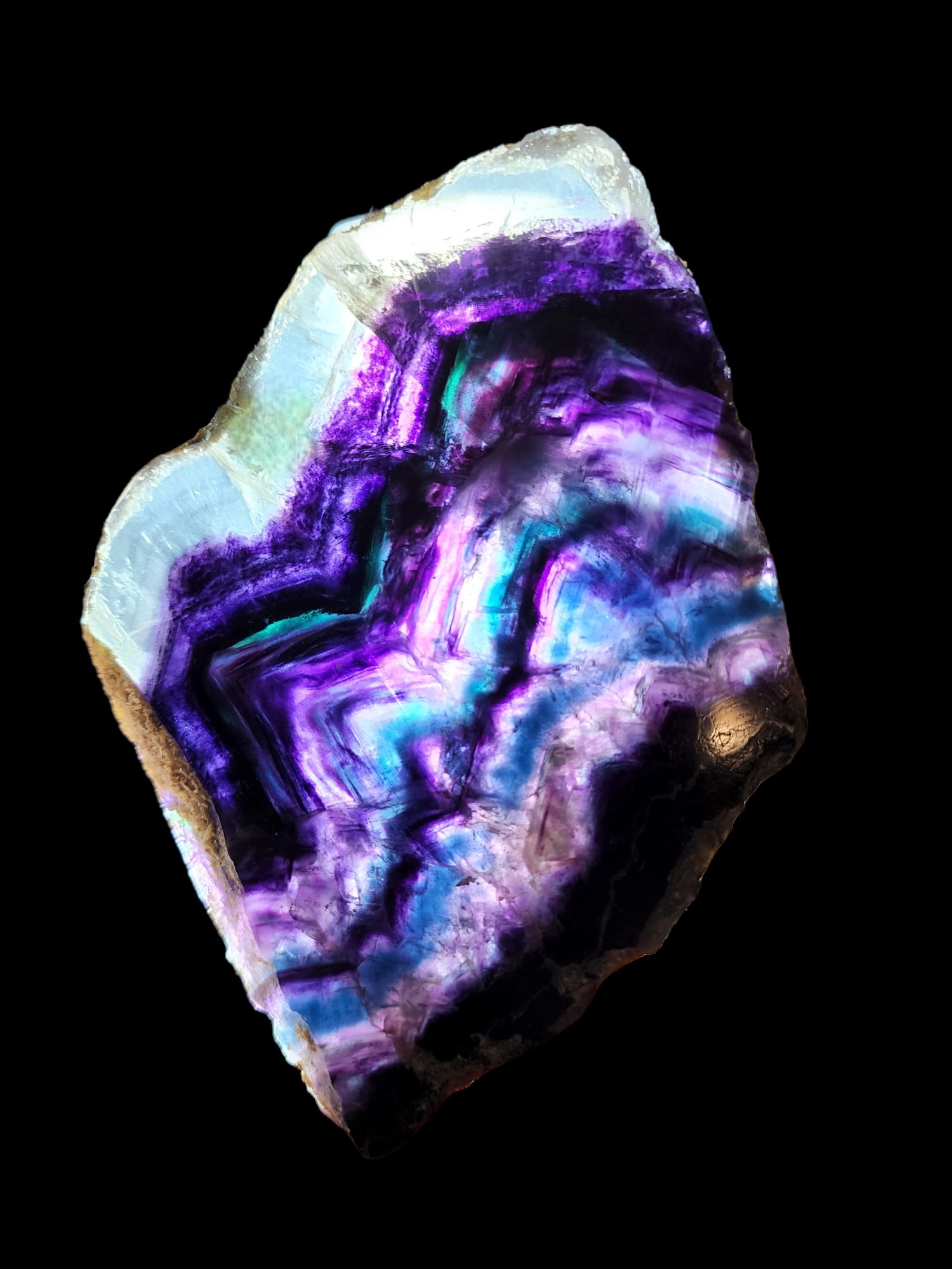 Rainbow Fluorite Slab