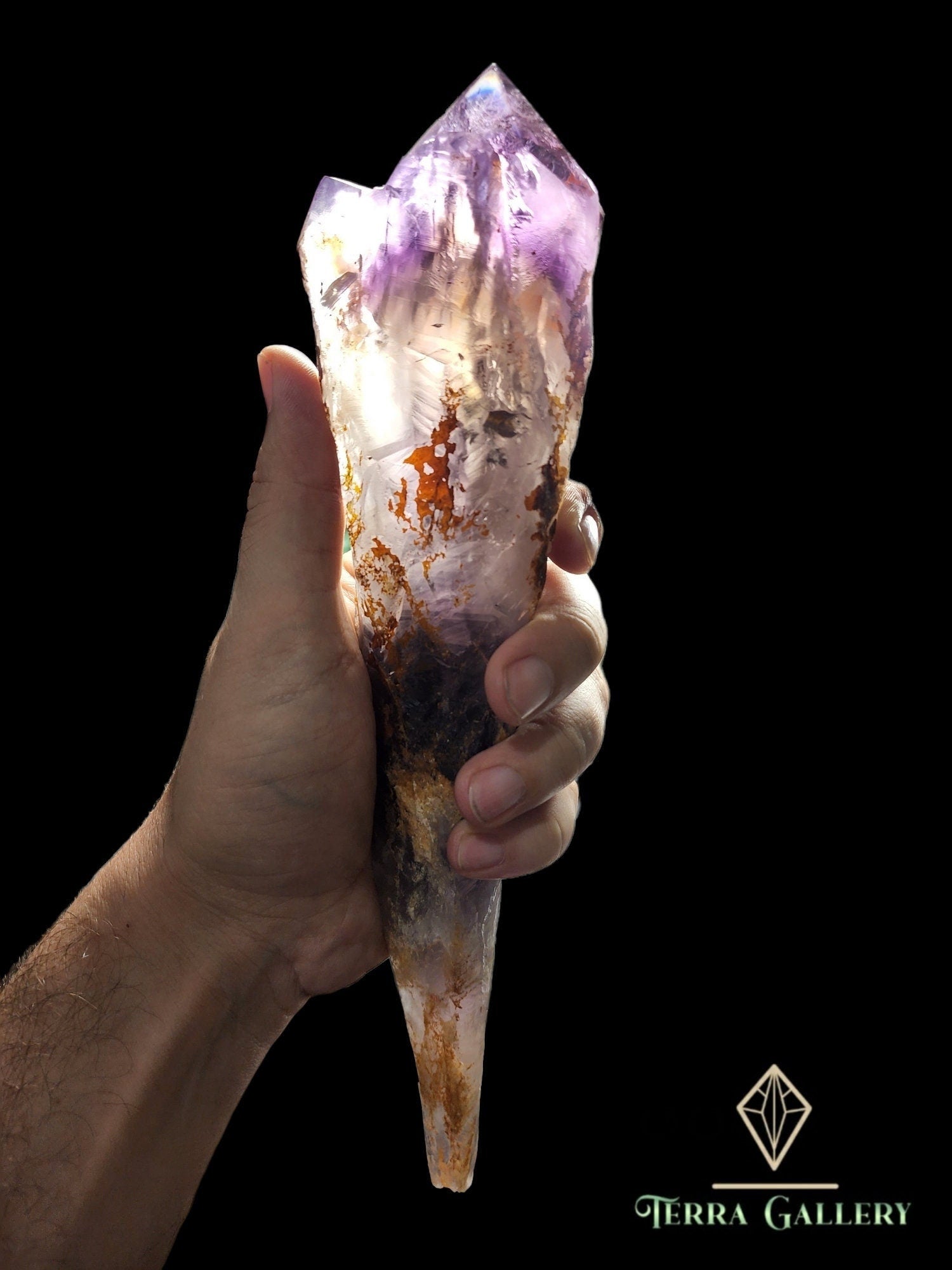 Amethyst Scepter Double Point | Polished Double Point Wand