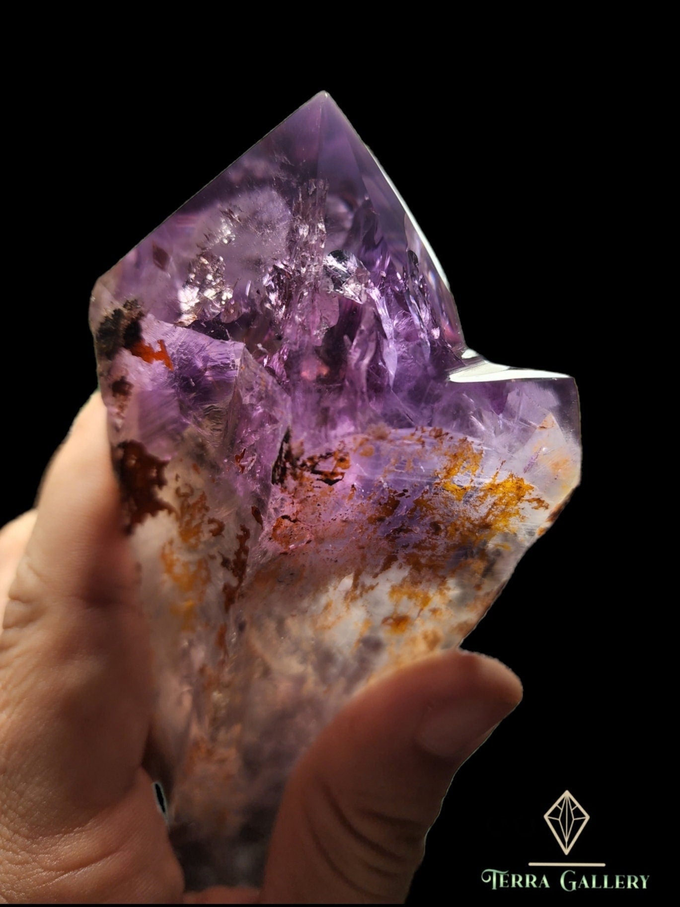 Amethyst Scepter Double Point | Polished Double Point Wand